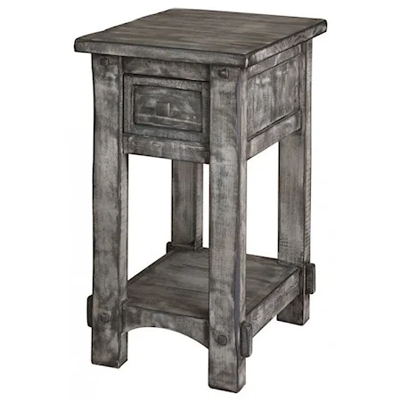 Chairside Table with Single Drawer